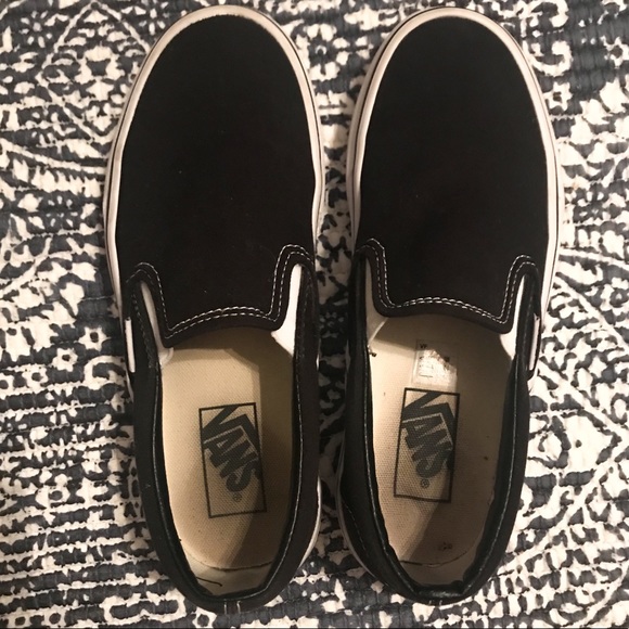 Vans Shoes - Black Slip-On Vans BARELY WORN